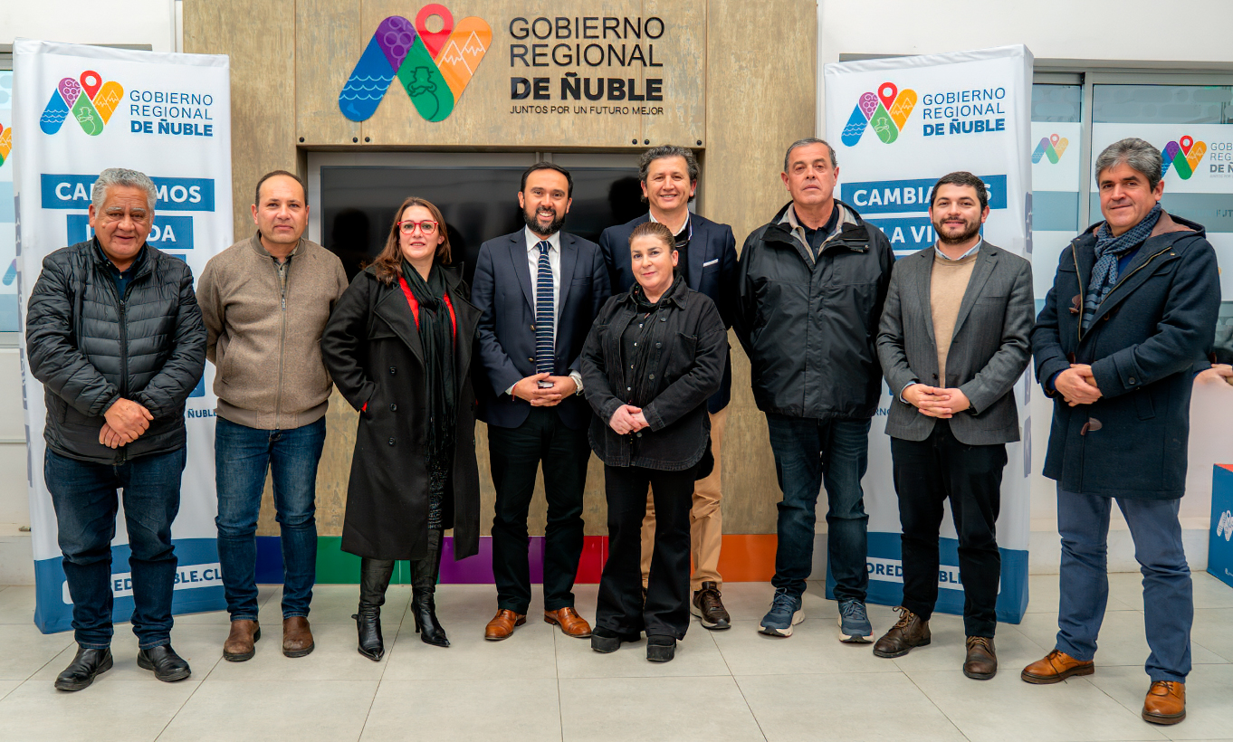 El Gobernador de Ñuble recibe a la nueva directiva de la Asociación de Productores de Longanizas y Cecinas de Chillán y Chillán Viejo